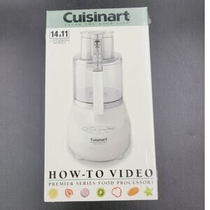 Cuisinart How-To-Use- Food Processors 14 &11 Cup Models VHS FACTORY SEALED